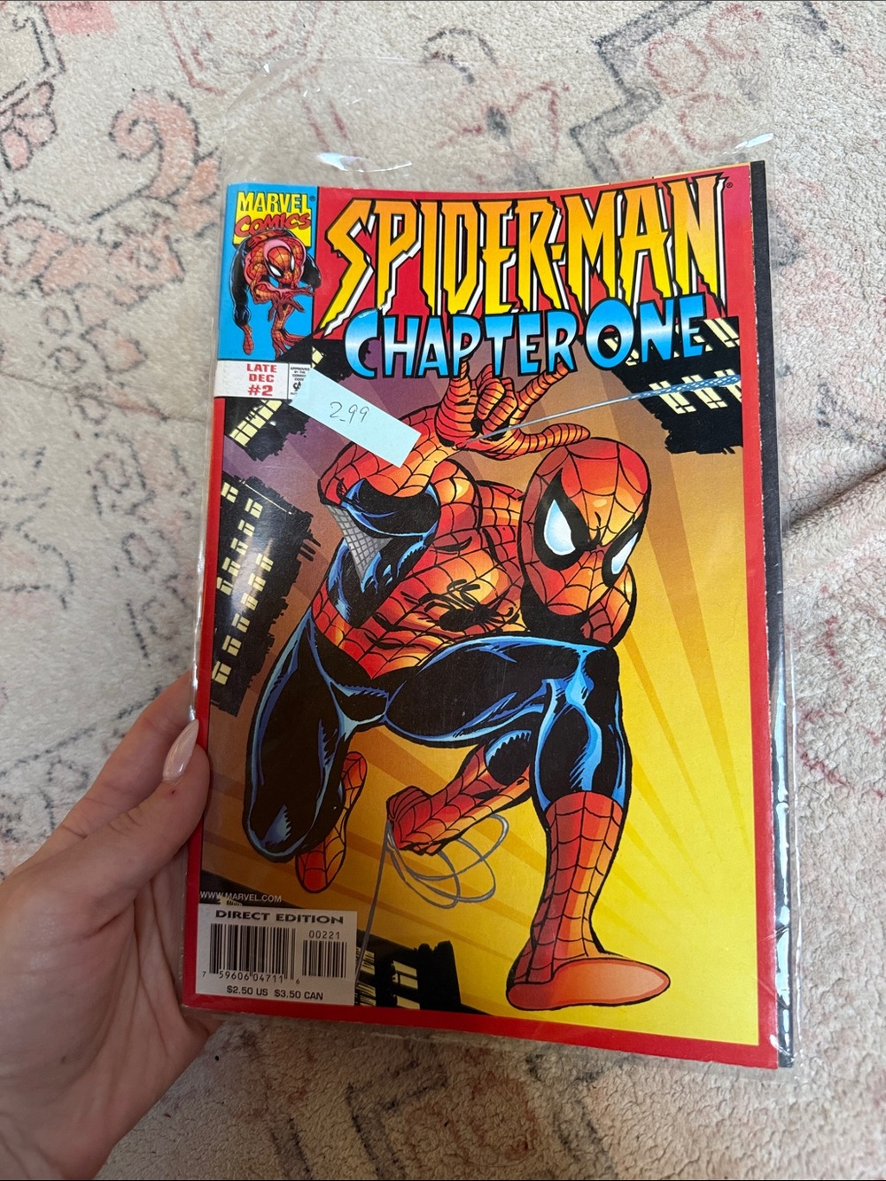 Marvel Spider-Man Chapter One Comic - Red, Yellow & Blue Cover